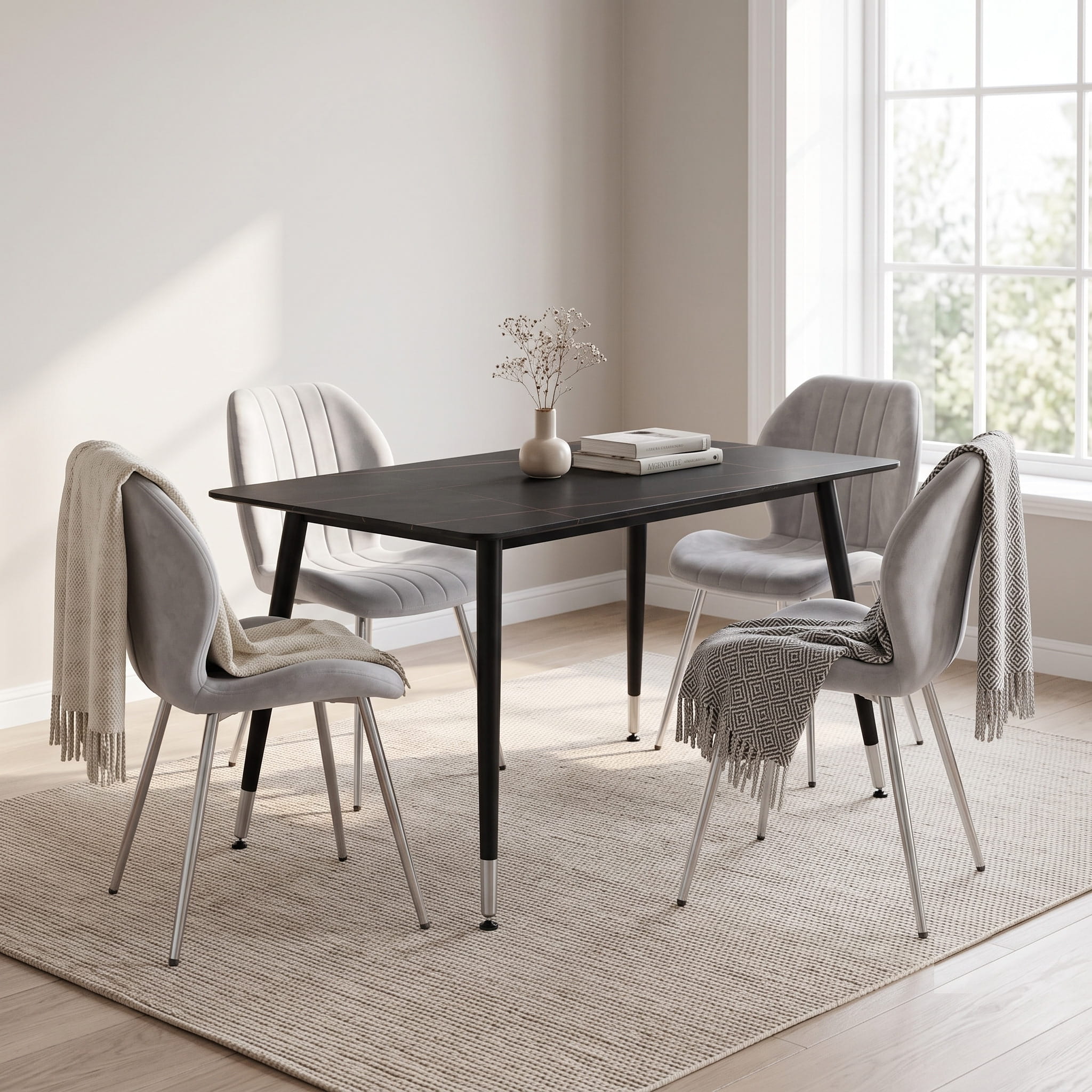 DS-0015 [Lisbon Black With Brussels Grey Silver] - Image 2