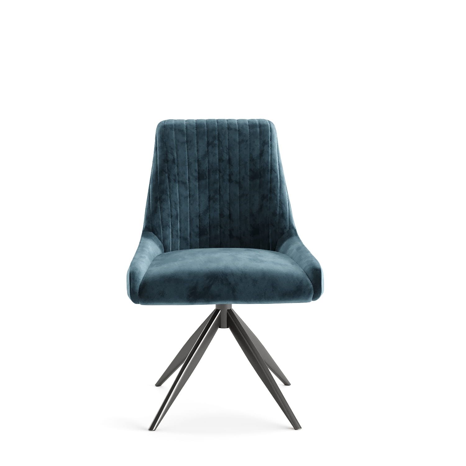 DC-0006 [Rimini Blue Swivel Dining Chair] - Image 4