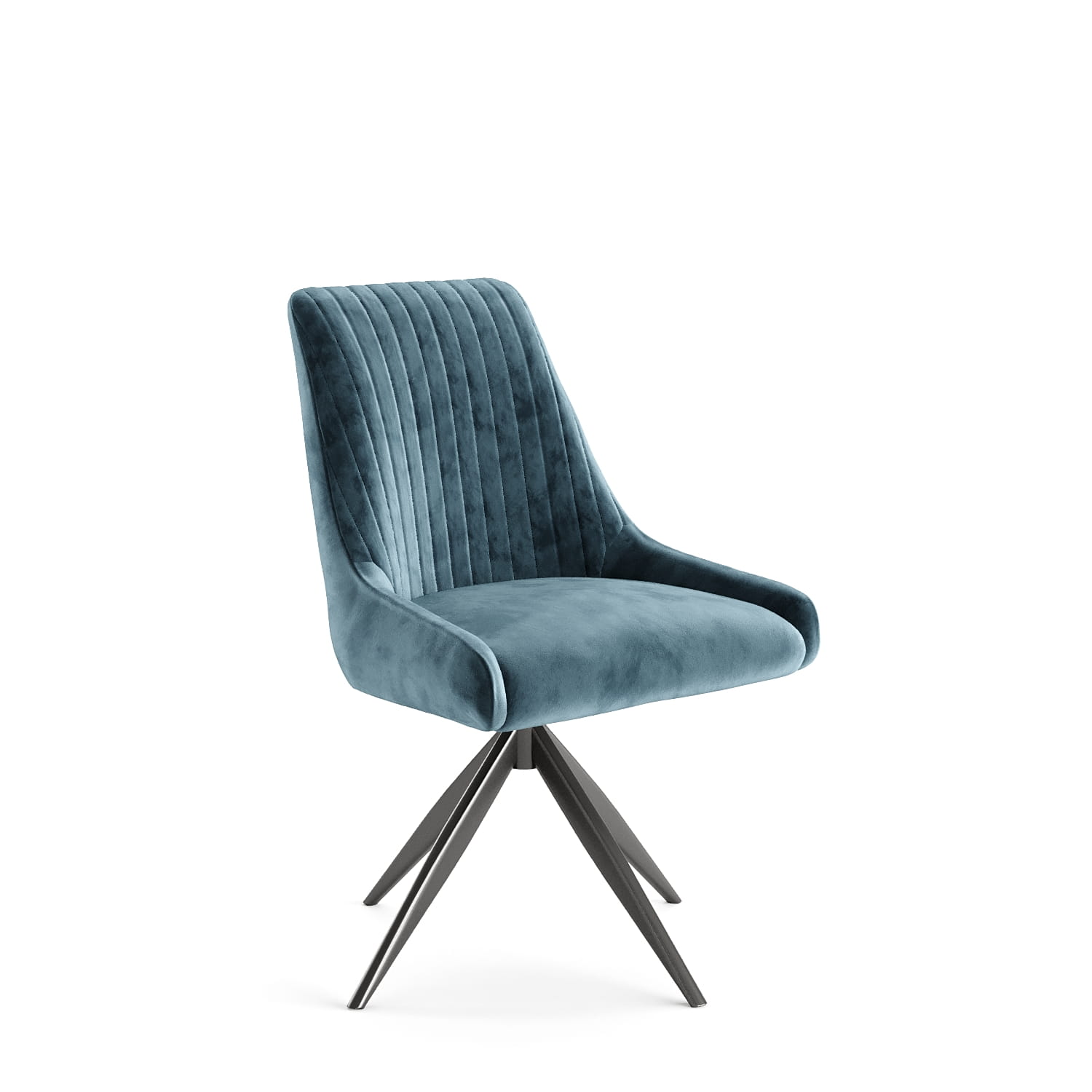 DC-0006 [Rimini Blue Swivel Dining Chair] - Image 5