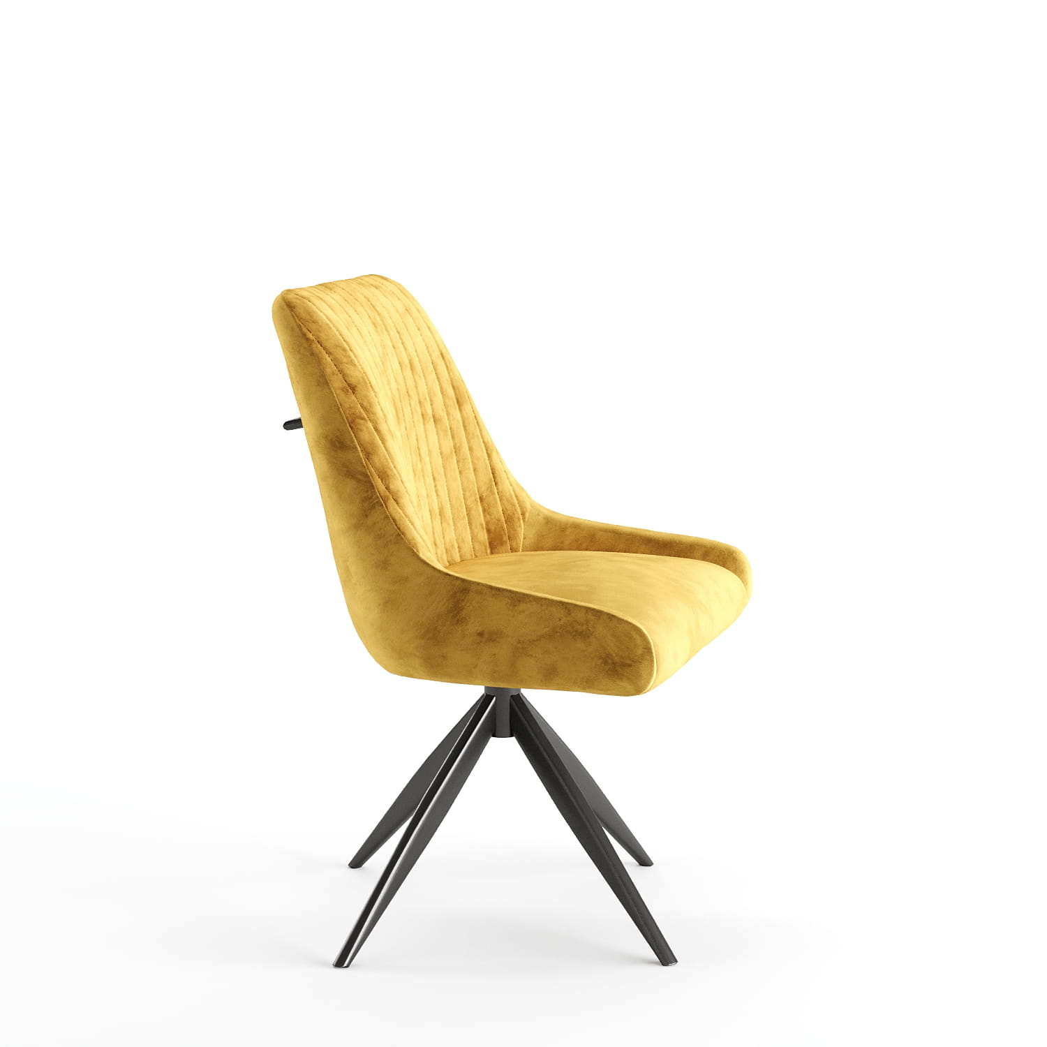 DC-0005 [Rimini Mustard Swivel Dining Chair] - Image 5