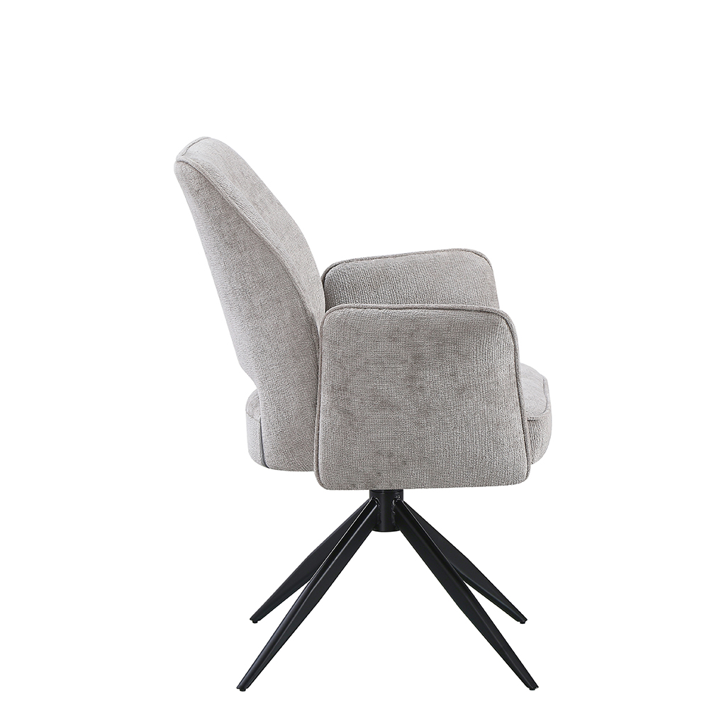 DC-009[ Vienna Grey Dining Chair] ,Auto Swivel Detachable Side Rests - Image 7