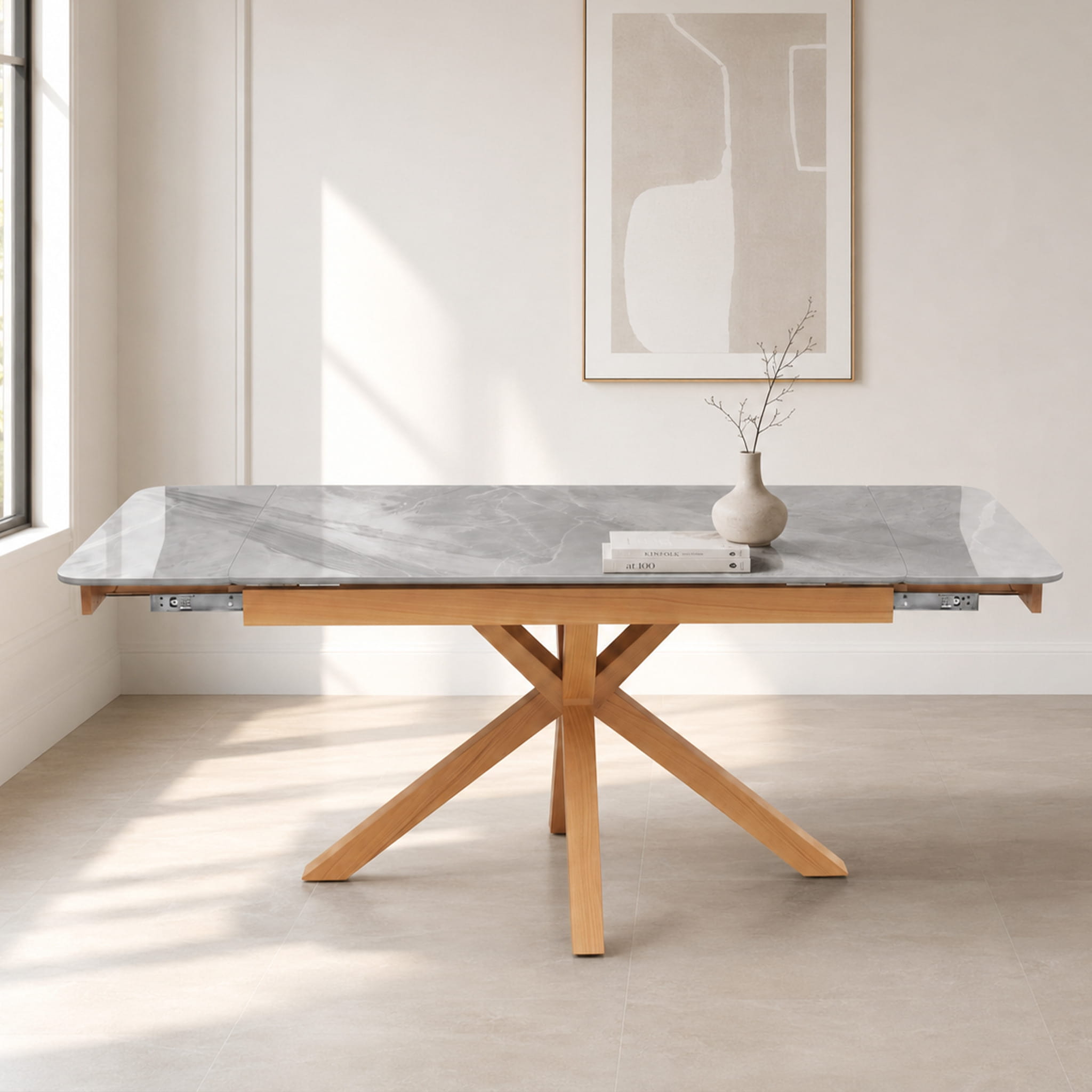 DT-0004 [Oslo Grey Wood Dining Table]