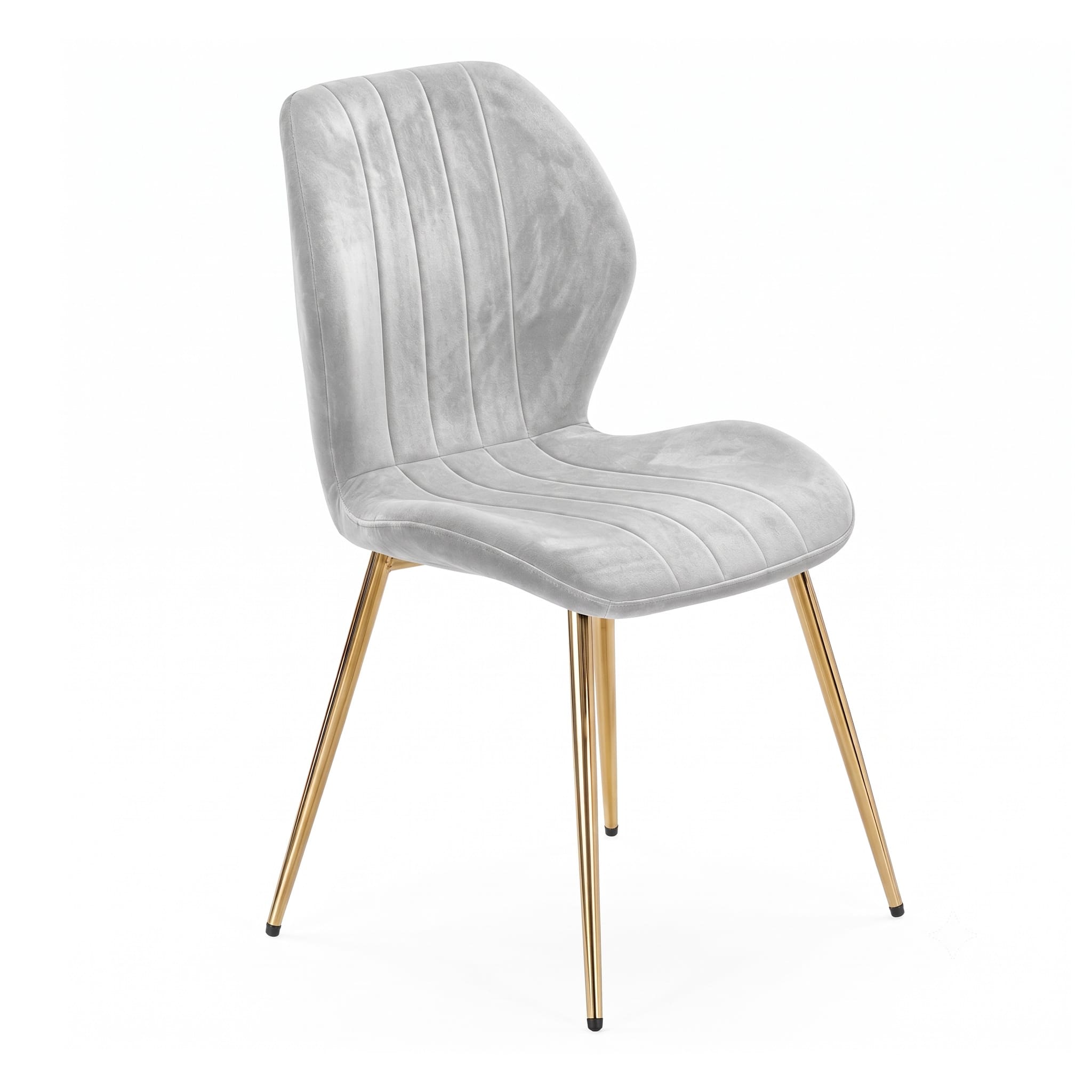 DC-0004 [Brussels Grey Gold Leg Dining Chair] - Image 2