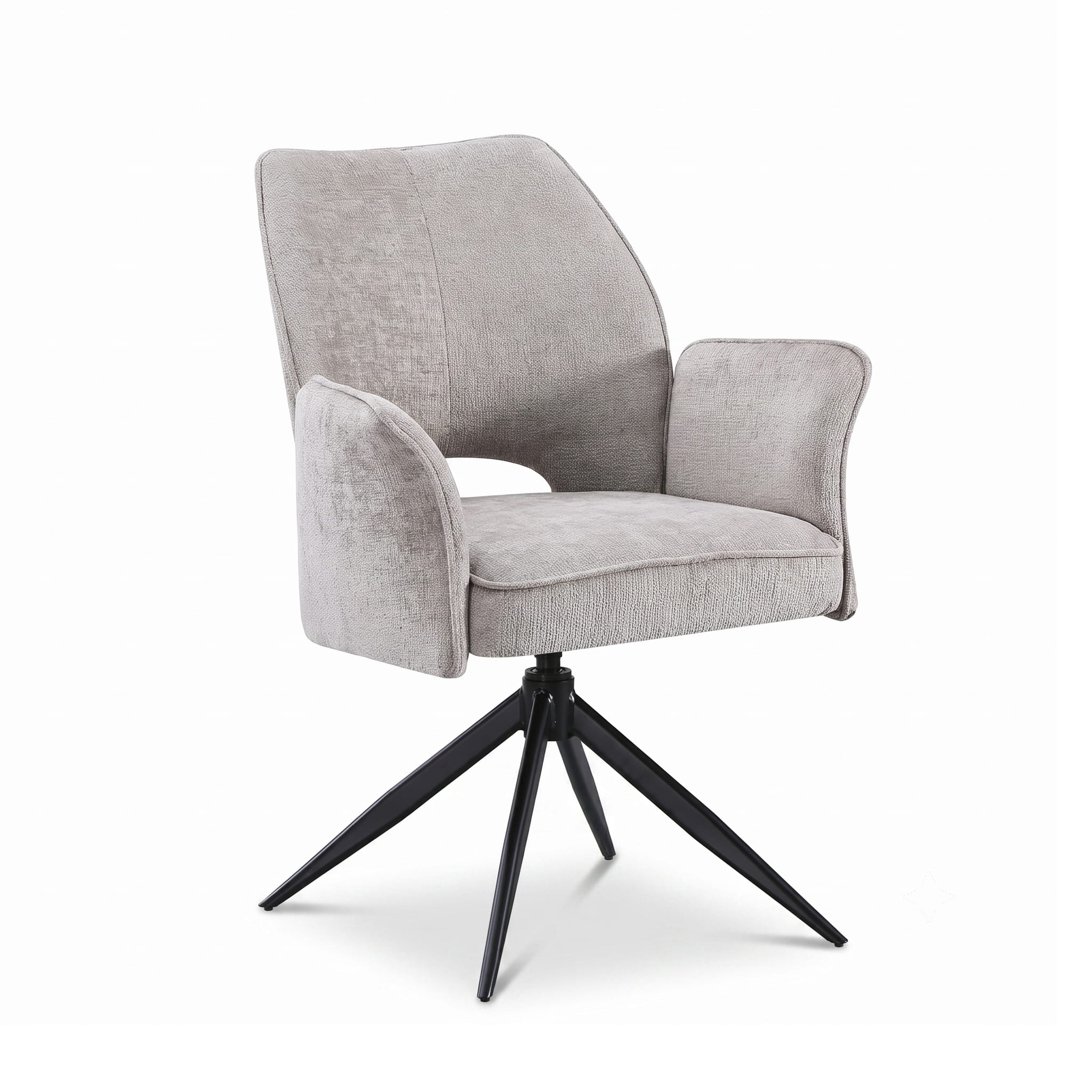 DC-009[ Vienna Grey Dining Chair] ,Auto Swivel Detachable Side Rests - Image 3