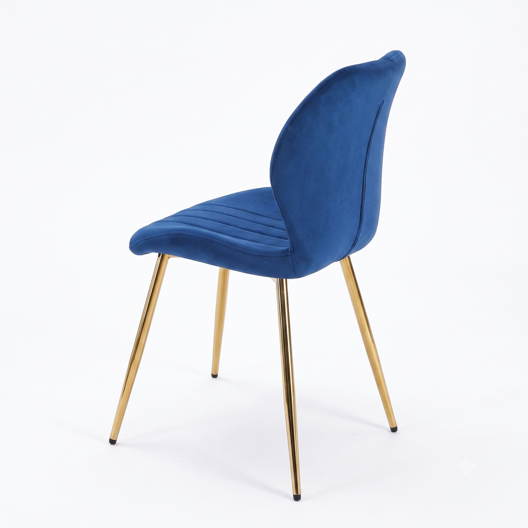 DC-0001 [Brussels Deep Blue Gold Leg Dining Chair] - Image 4