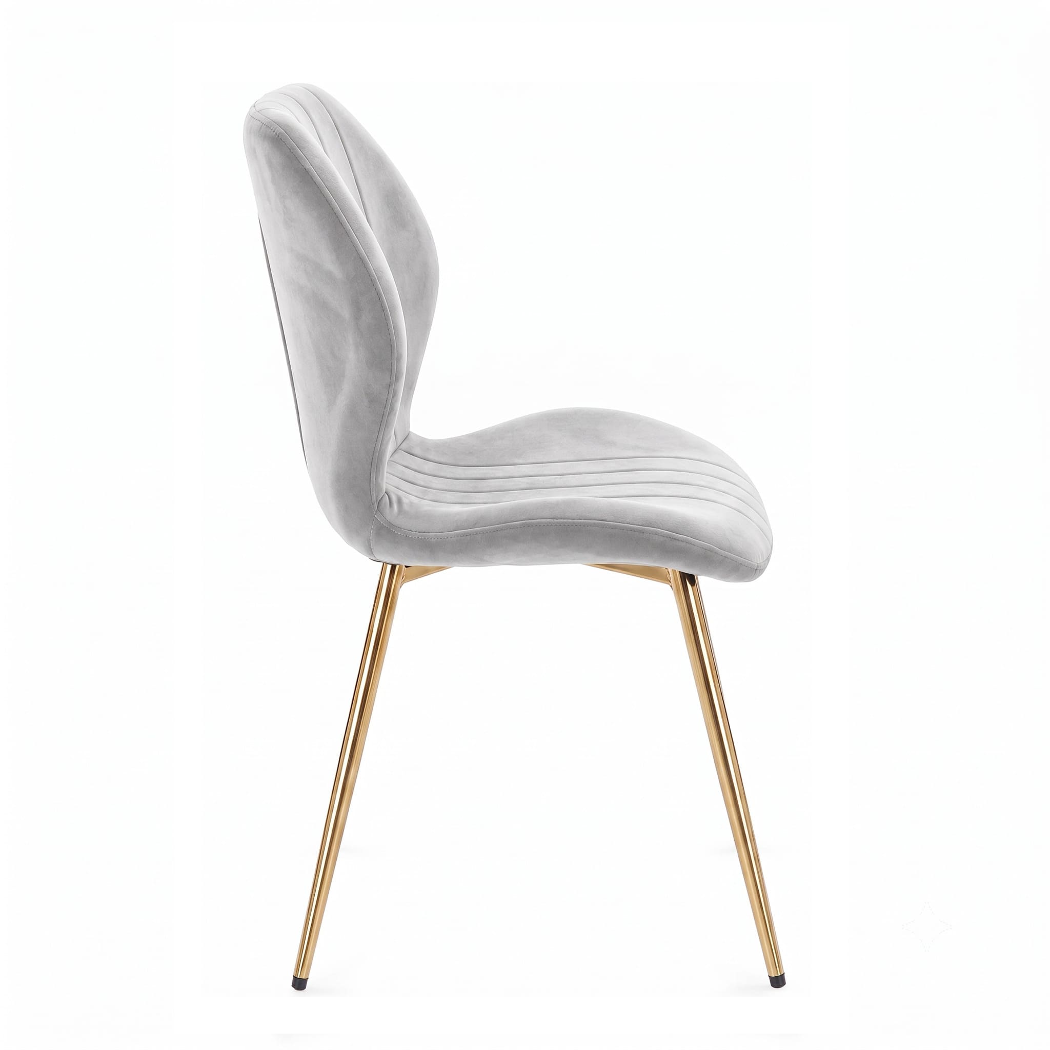 DC-0004 [Brussels Grey Gold Leg Dining Chair] - Image 4