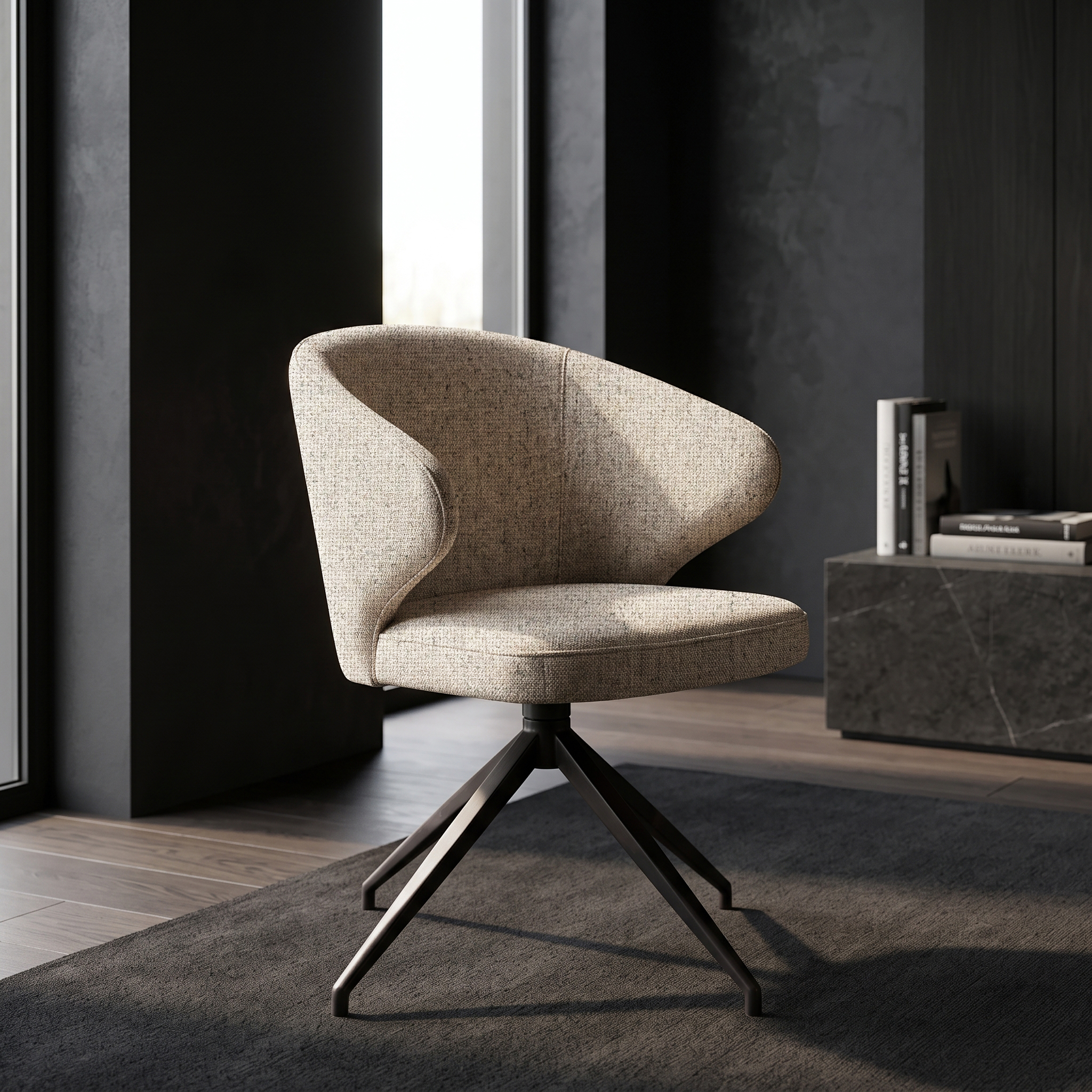 4 x Camden Harvey Swivel Dining Chair
