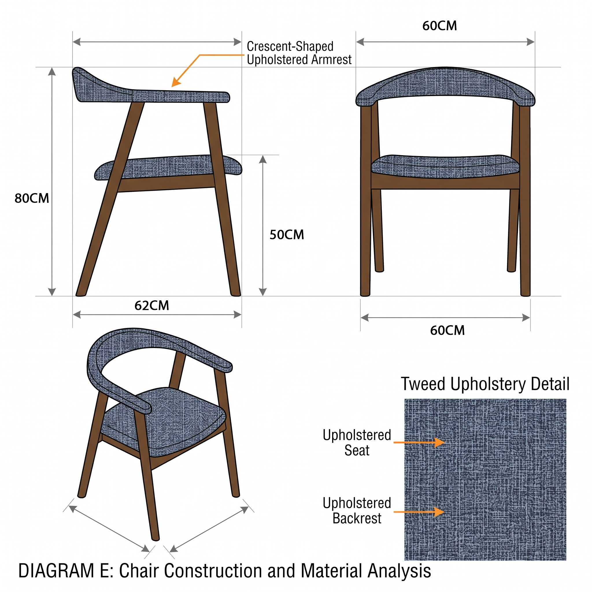 2 x BRONX  Chairs-Hard wood  Dining Chair for Living & Dining  Room (limited stock - Image 6