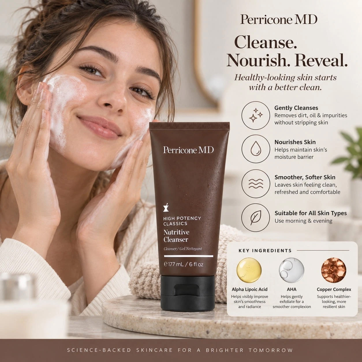 Perricone MD High Potency Classics Nutritive Cleanser 177ml 6oz Face Wash - Image 3