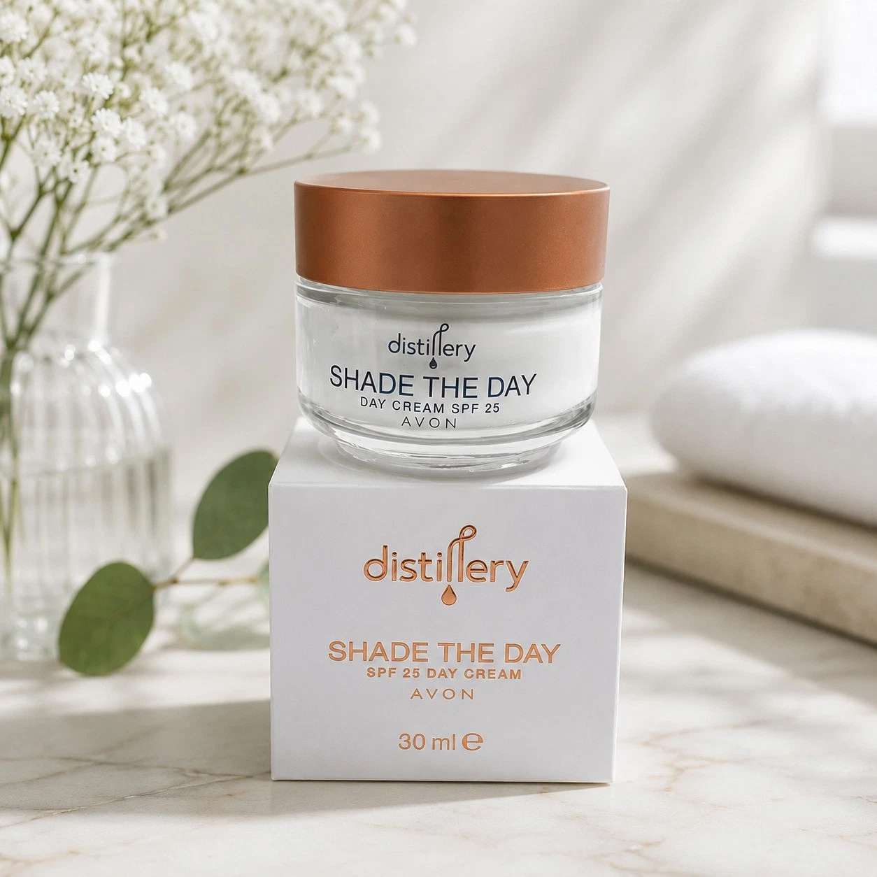 Avon Distillery Shade The Day SPF25 Day Cream 30ml Vegan Mineral SPF Face Cream - Image 3