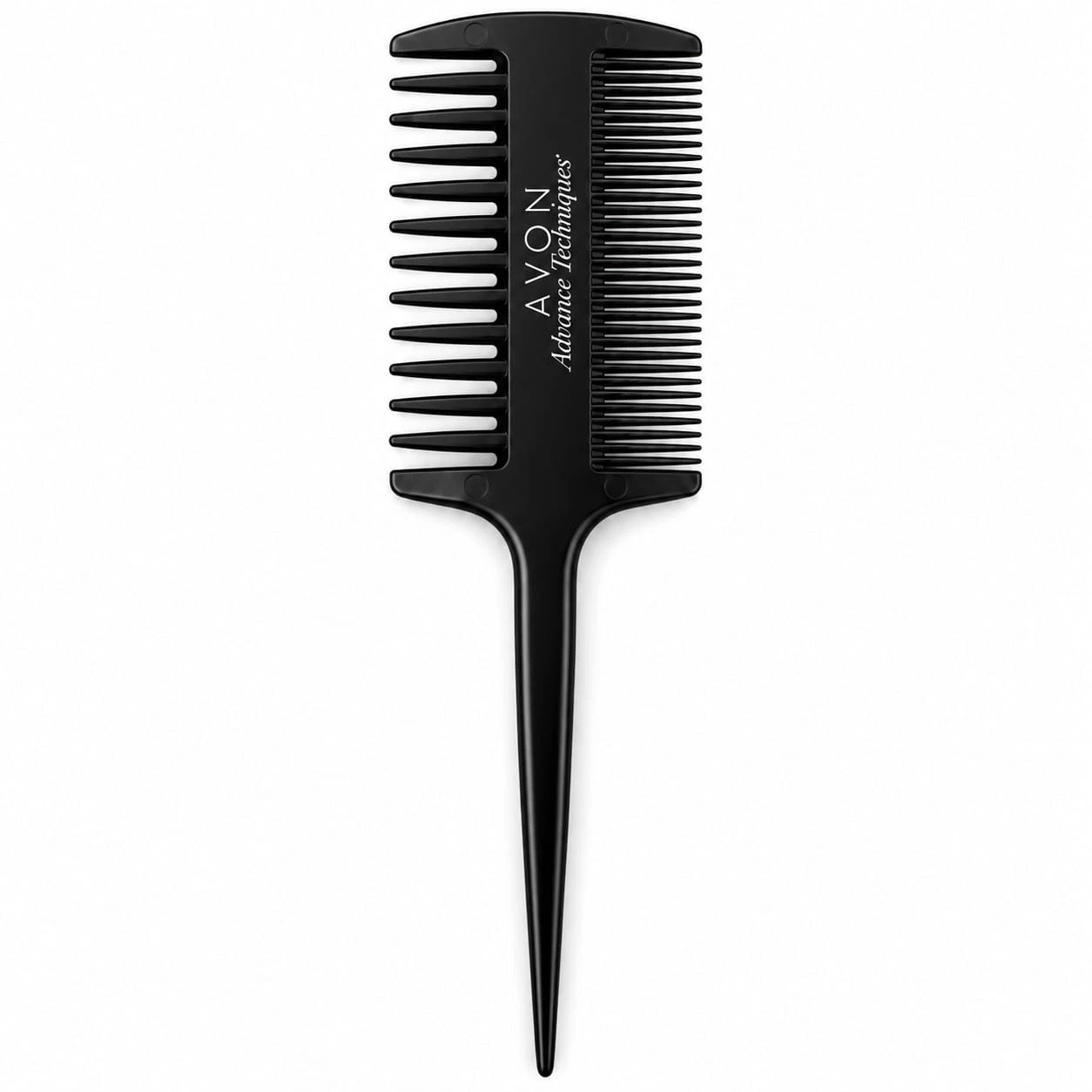 Avon Advance Techniques Pro Styling Tail Comb Wide Fine Teeth Sectioning Black - Image 2