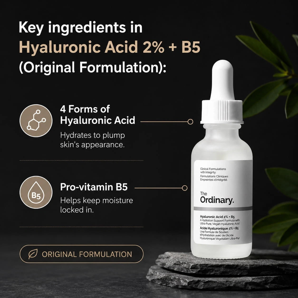 The Ordinary Hyaluronic Acid 2% + B5 Original Formula Hydrating Serum 30ml - Image 4