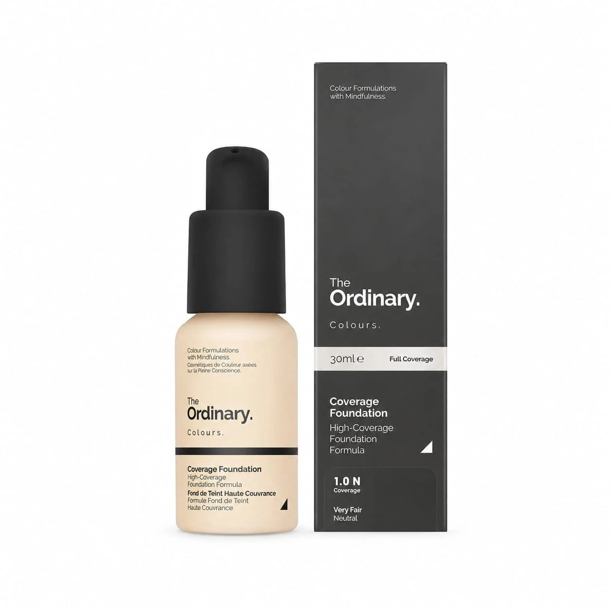The Ordinary Coverage Foundation 1.0N Very Fair Neutral SPF15 Make Up 30ml - Image 2