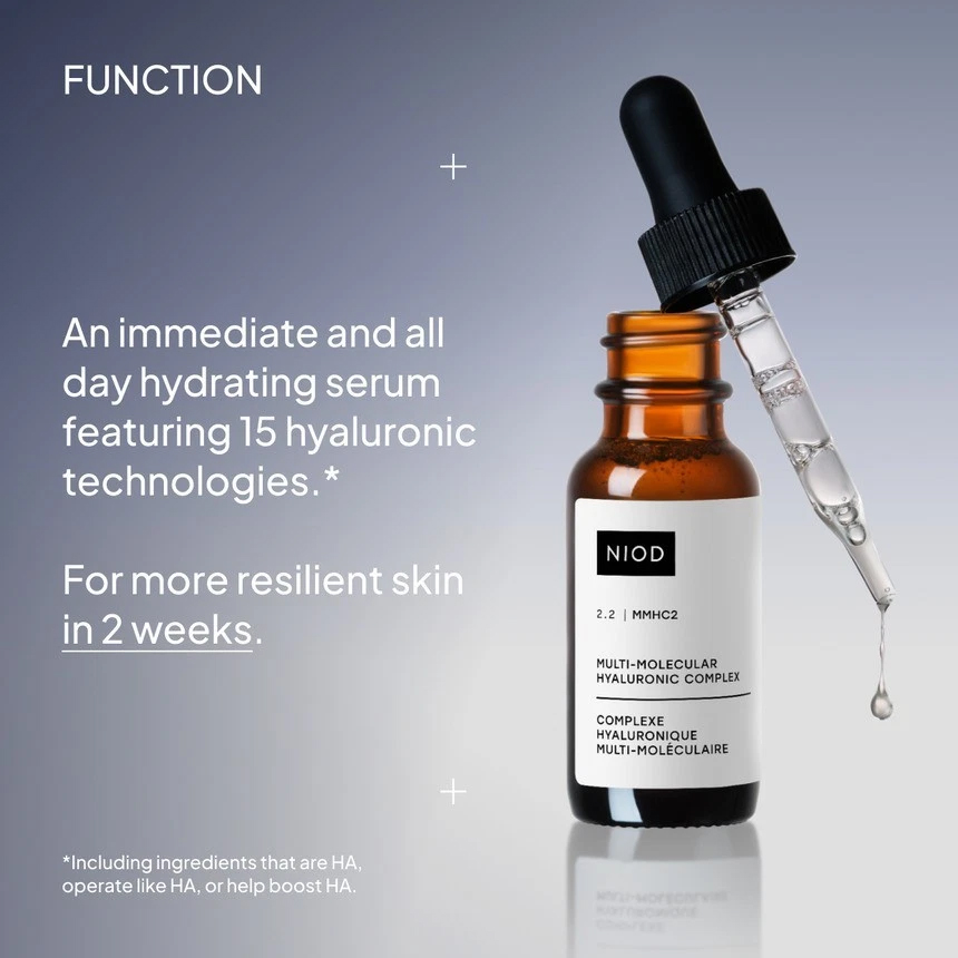 NIOD Multi-Molecular Hyaluronic Complex MMHC2 15ml Hyaluronic Acid Face Serum - Image 4